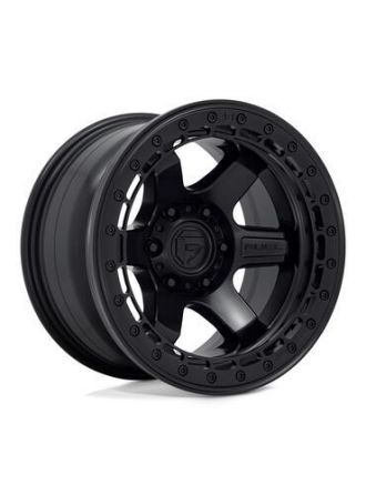 Fuel D122 BLOCK BEADLOCK - Matte Black With Matte Black Ring (6X139.7)