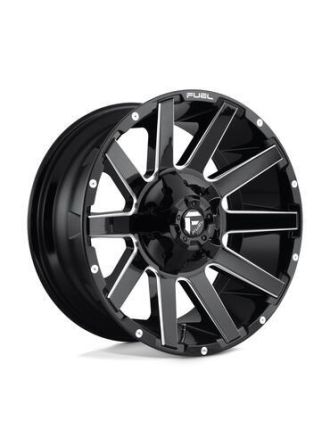 Fuel D615 CONTRA - Gloss Black Milled (8X180)