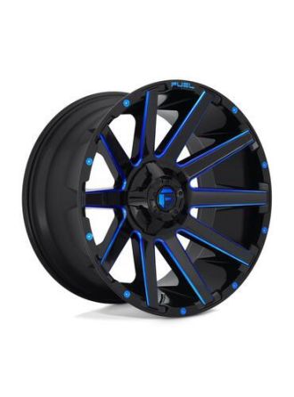 Fuel D644 CONTRA - Gloss Black Blue Tinted Clear (6X135/6X139.7)