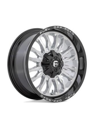 Fuel D798 ARC - Silver Brushed Face With Milled Black Lip (8X165.1)
