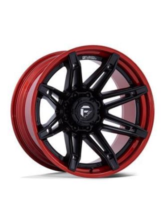 Fuel FC401 BRAWL - Matte Black With Candy Red Lip (6X135)
