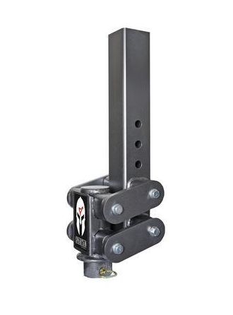 GEN-Y Hitch SPARTAN TORSION-FLEX Manual Latch 5" Offset 4.5" Square Tube Gooseneck 2 5/16" Coupler Standard Height 5.5K TW 25K Towing