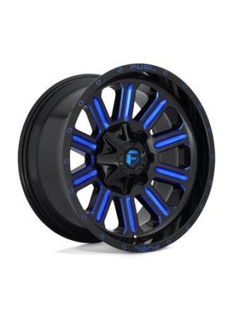 Fuel D646 HARDLINE - Gloss Black Blue Tinted Clear (5X114.3/5X127)