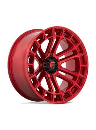 Fuel D719 HEATER - Candy Red Machined (6X139.7)
