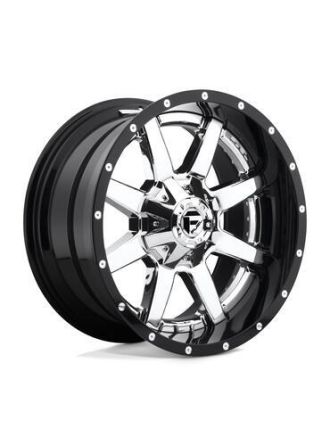 Fuel D260 MAVERICK - Chrome Plated Gloss Black Lip (8X165.1)