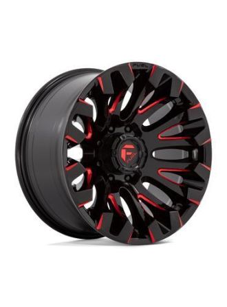 Fuel D829 QUAKE - Gloss Black Milled Red Tint (8X170)
