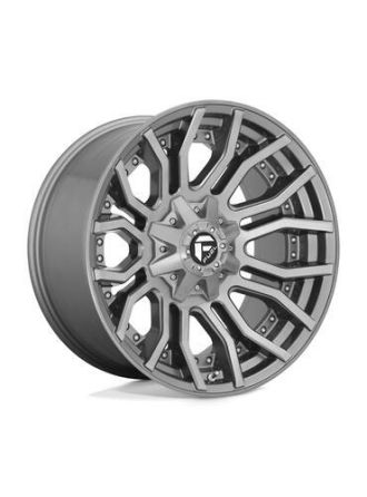 Fuel D713 RAGE PLATINUM - Brushed Gun Metal Tinted Clear (8X170)