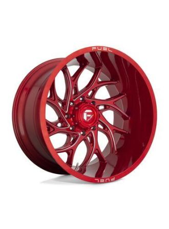 Fuel D742 RUNNER - Candy Red Milled (8X180)
