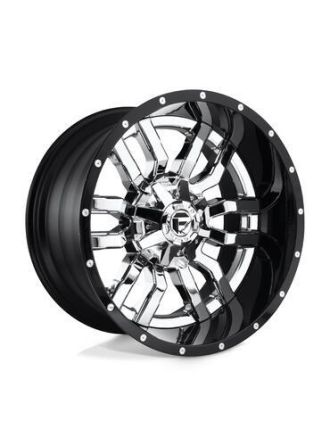 Fuel D270 SLEDGE - Chrome Plated Gloss Black Lip (6X135/6X139.7)