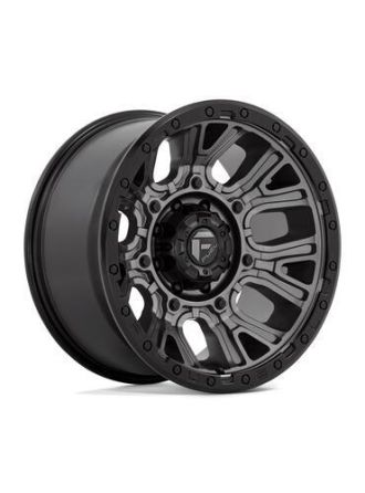 Fuel D825 TRACTION - Matte Gunmetal With Black Ring (8X170)